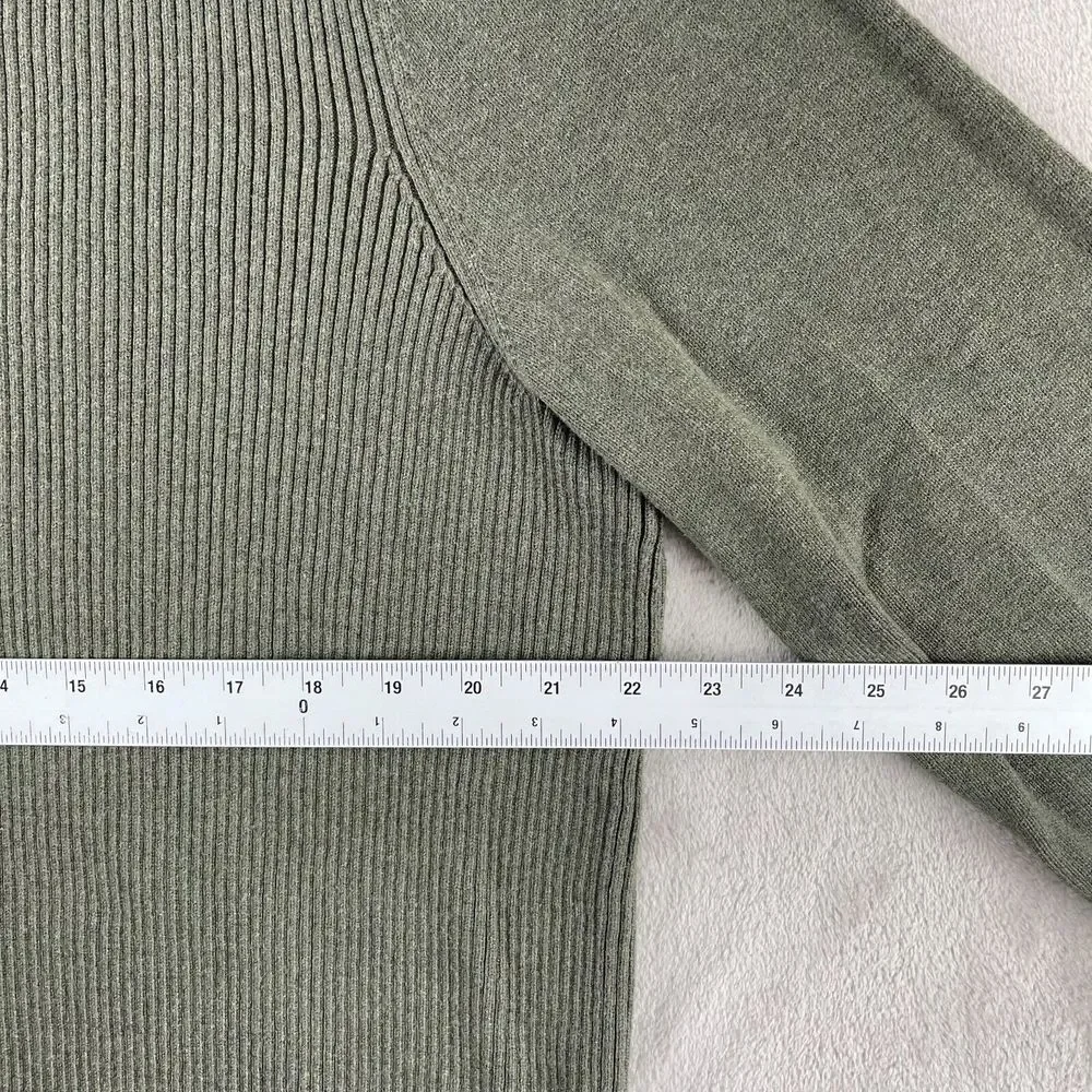 Banana Republic Utility‎ Sweater Men XL Green Hunting Military Shoulder Patches